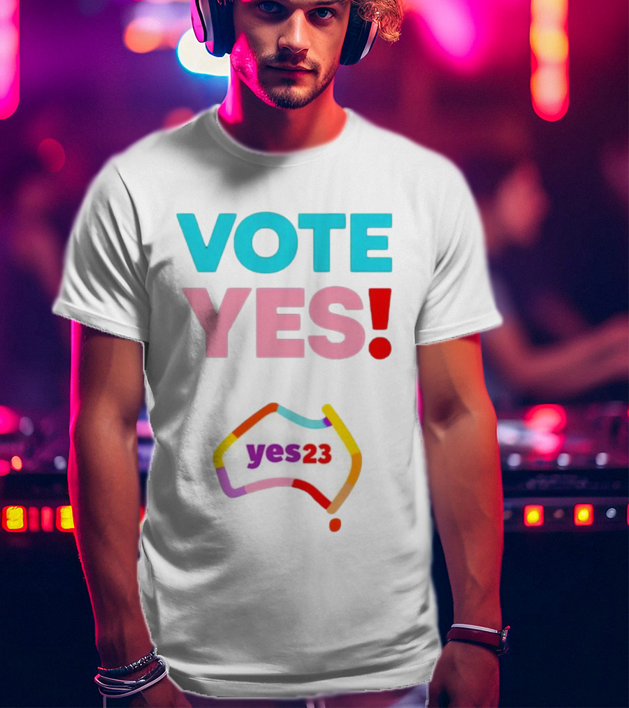Vote Yes Yes23 Australia Map T-Shirt