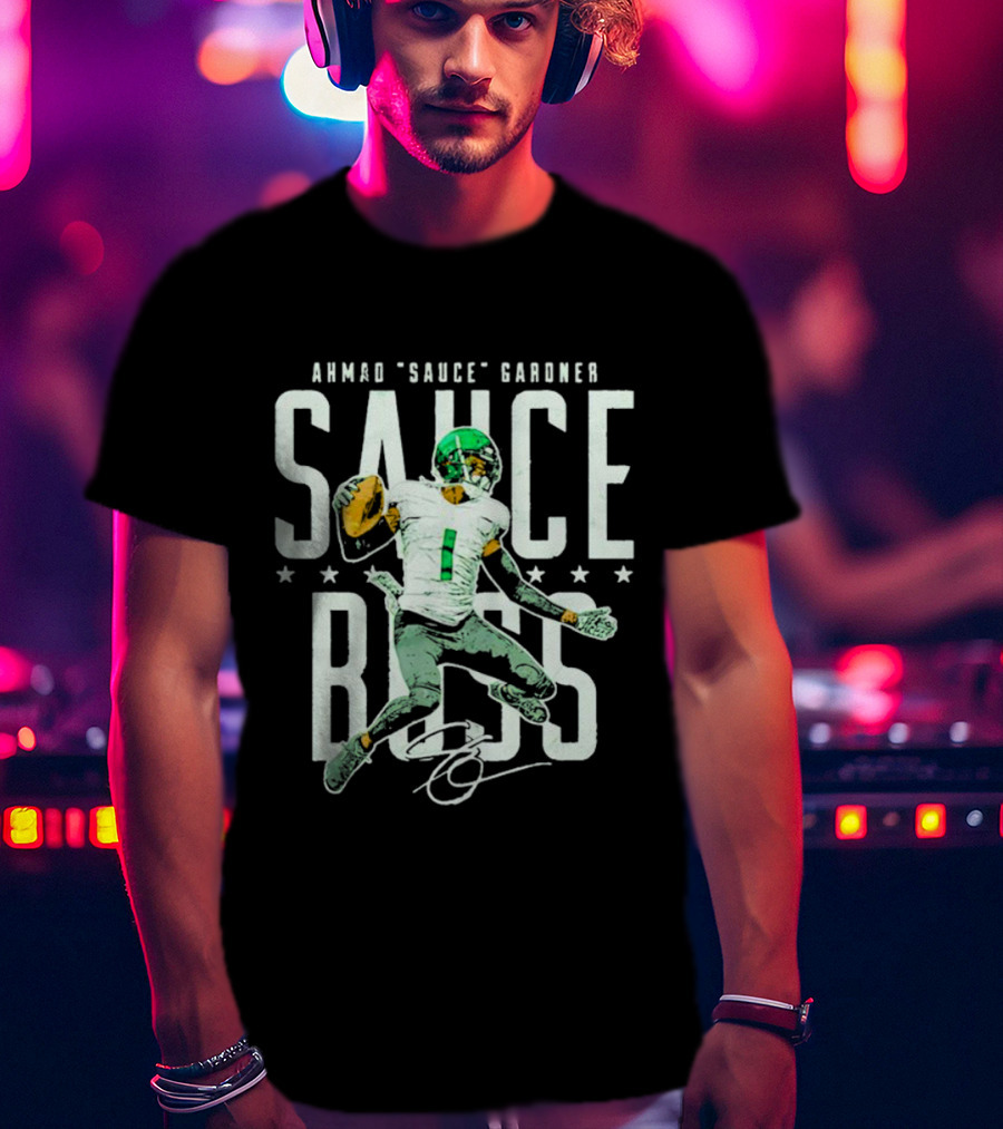 Ahmad Sauce Gardner Sauce Boss Football T-Shirt