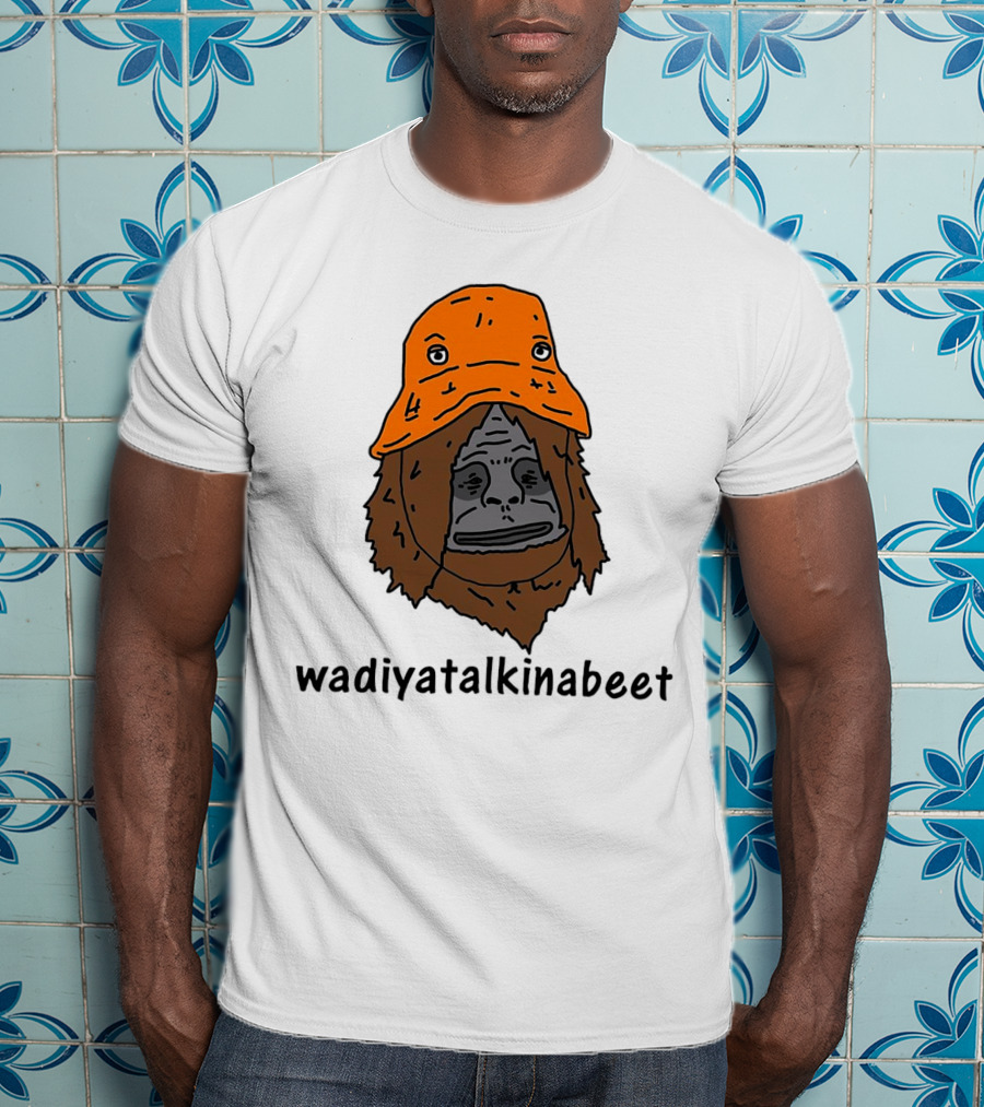 Big Lez Show Wadiyatalkinabeet Orange Hat Cartoon Character T-Shirt
