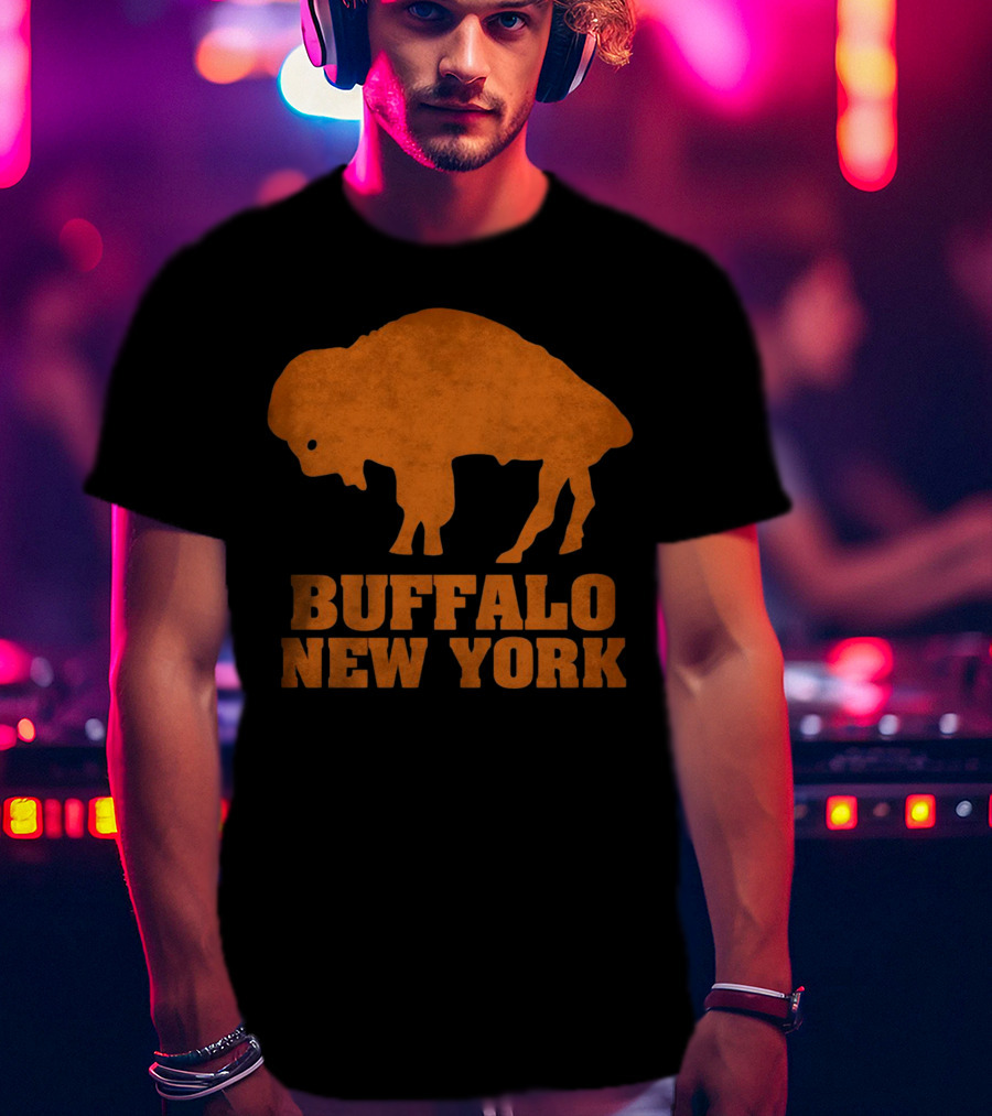 Buffalo New York Bold Orange Buffalo T-Shirt