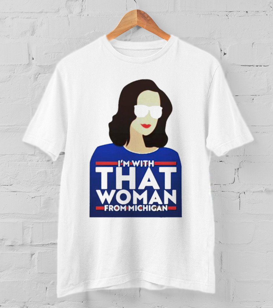 Gov Whitmer I’m With That Woman From Michigan Bold Graphic Style Iconic T-Shirt