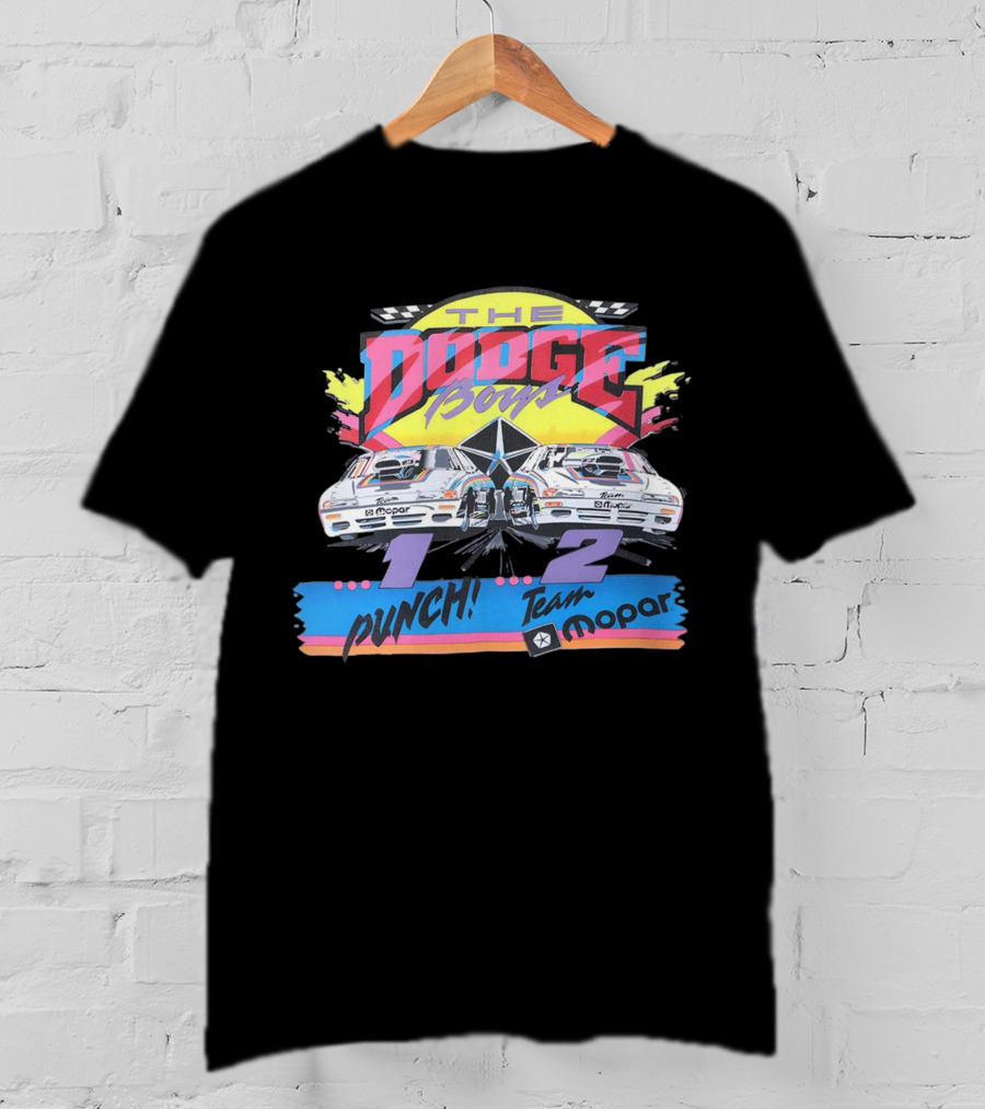 The Dodge Boys 1-2 Punch Team Mopar Racing T-Shirt