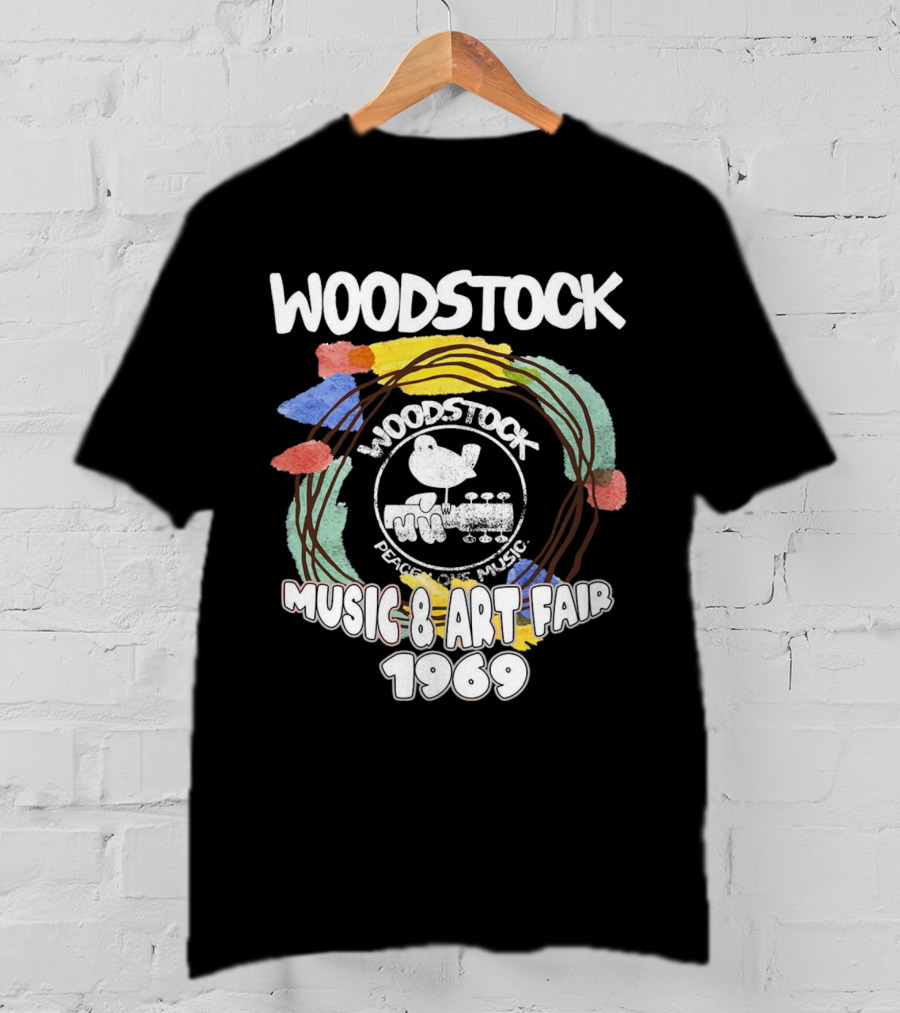 WOODSTOCK Music And Art Fair 1969 Peace And Music T-Shirt