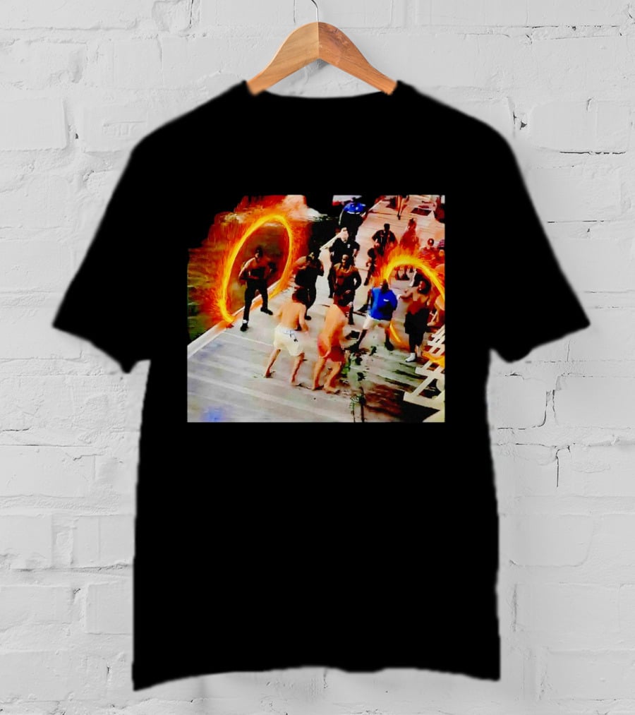 Montgomery Alabama Riverboat Fight Avengers Portal Scene Recreation T-Shirt