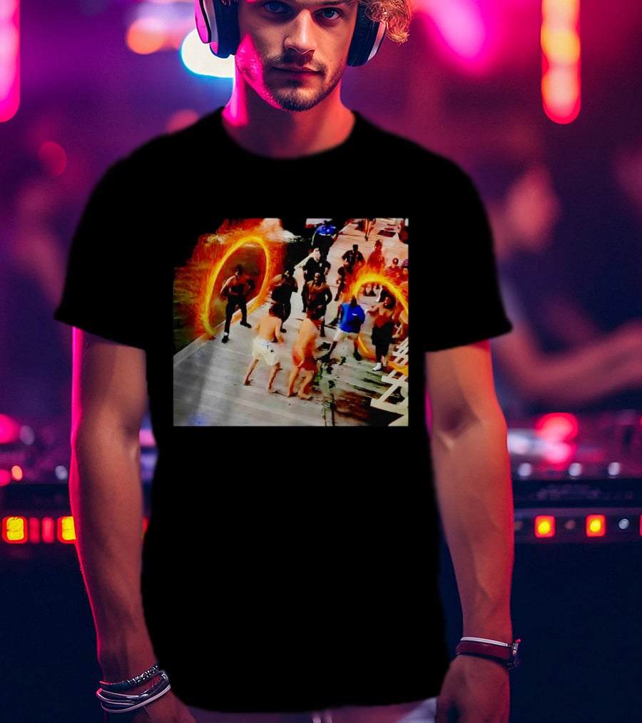 Montgomery Alabama Riverboat Fight Avengers Portal Scene Recreation T-Shirt