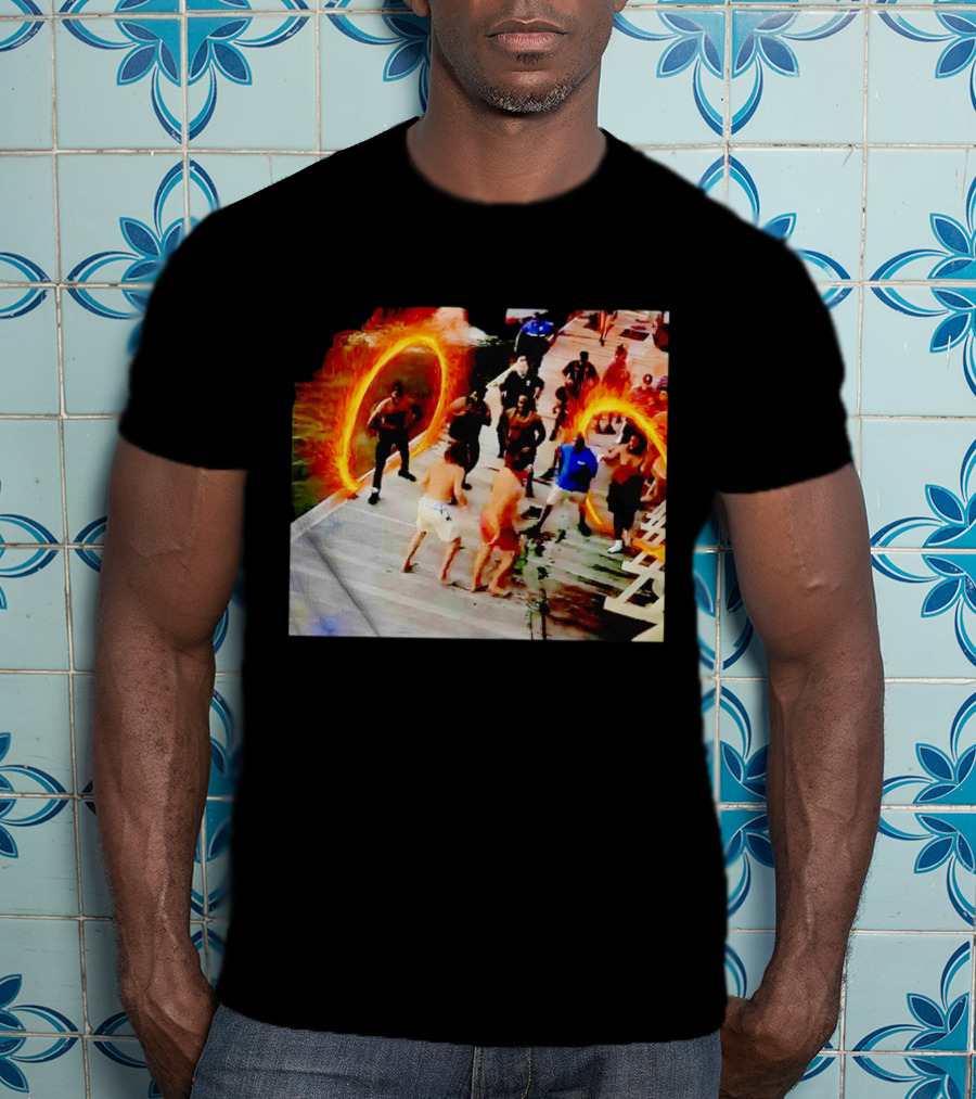 Montgomery Alabama Riverboat Fight Avengers Portal Scene Recreation T-Shirt