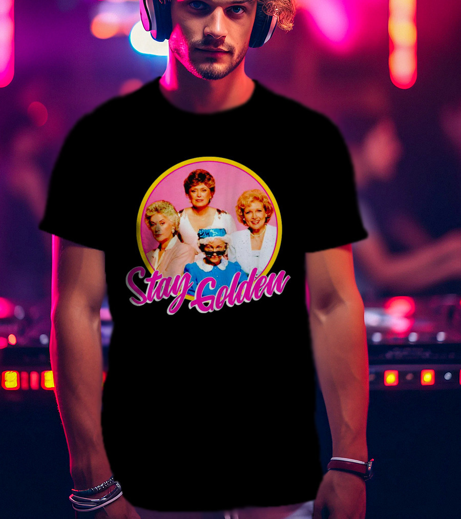 Golden Girls Character Group Circle Stay Golden T-Shirt