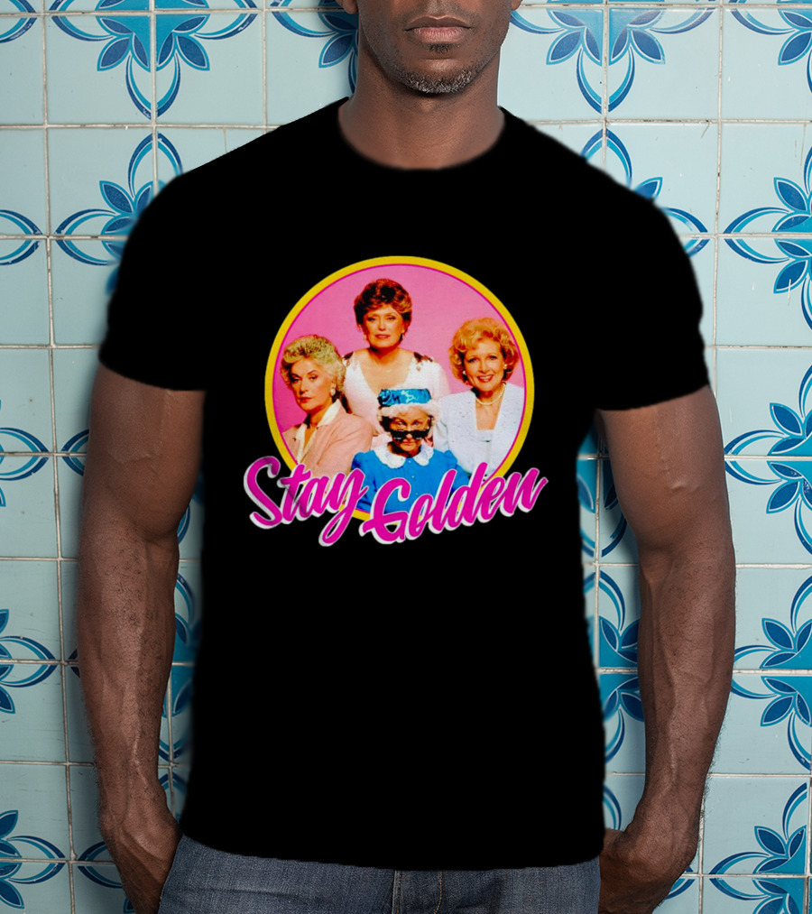 Golden Girls Character Group Circle Stay Golden T-Shirt