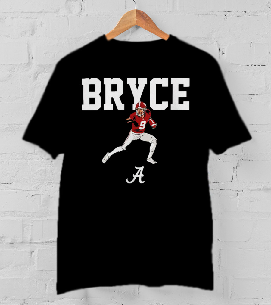 Alabama #9 Bryce Young Football Pose T-Shirt