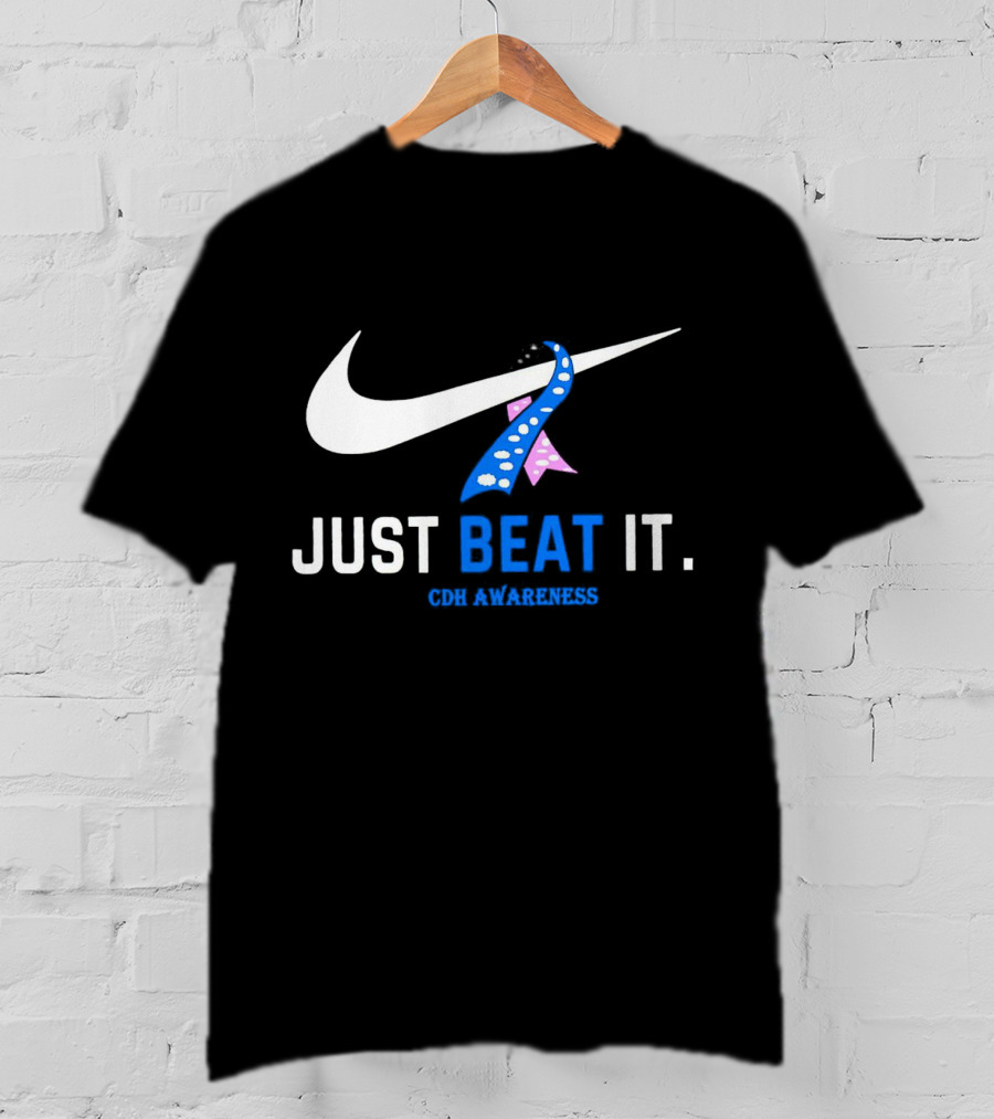 Just Beat It Cdh Awareness Ribbon T-Shirt