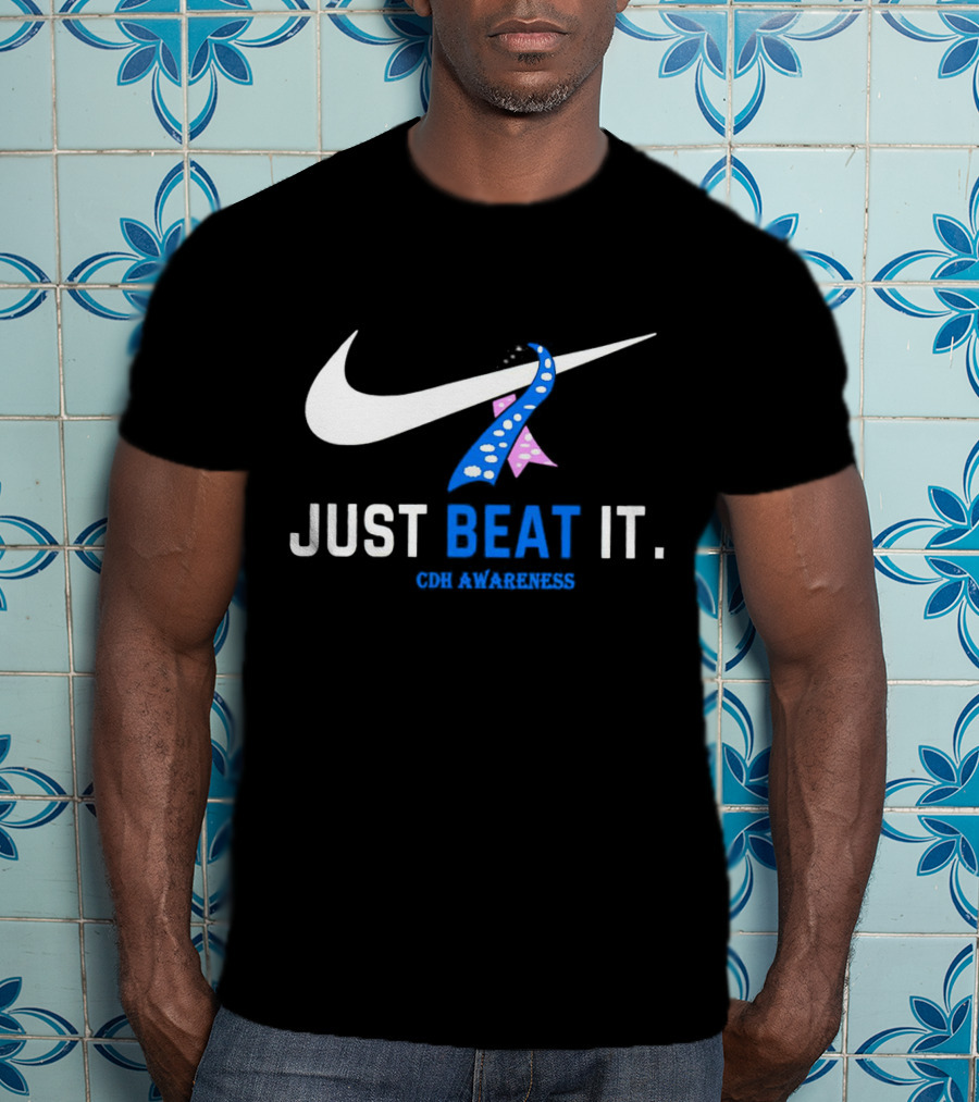 Just Beat It Cdh Awareness Ribbon T-Shirt