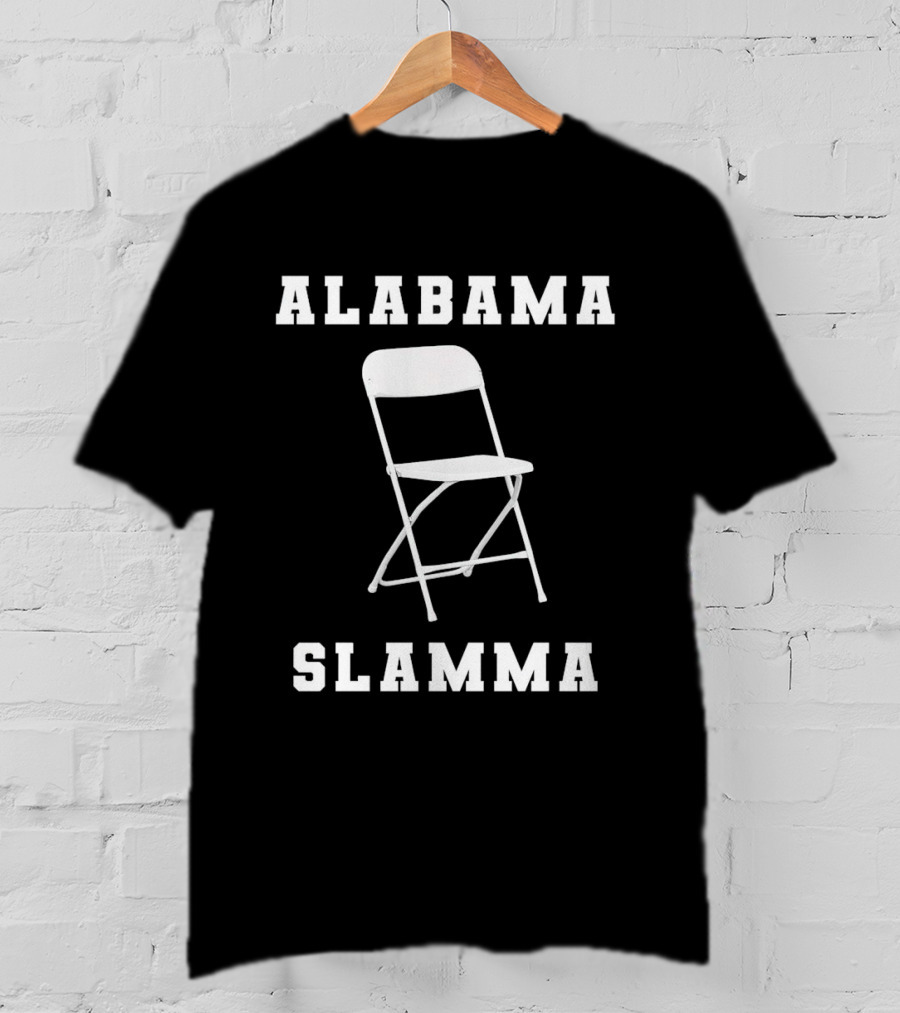 Alabama Slamma Folding Chair Montgomery Riverfront T-Shirt