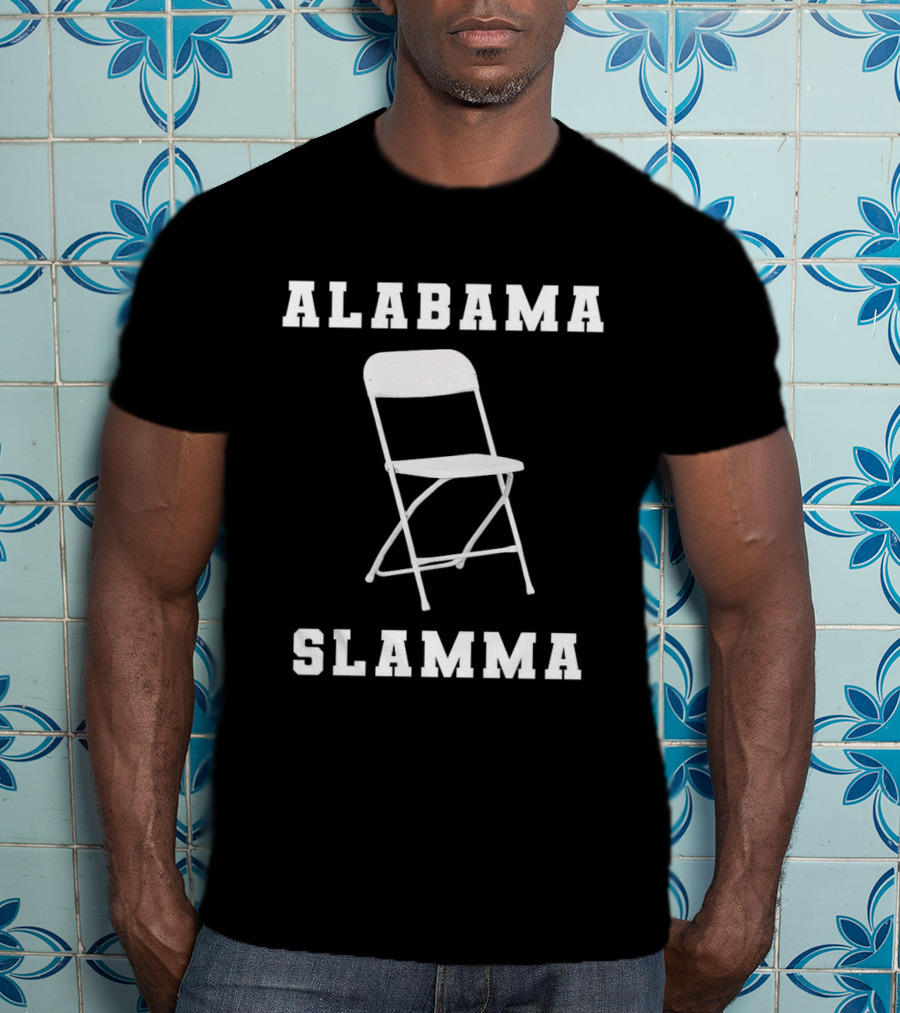 Alabama Slamma Folding Chair Montgomery Riverfront T-Shirt