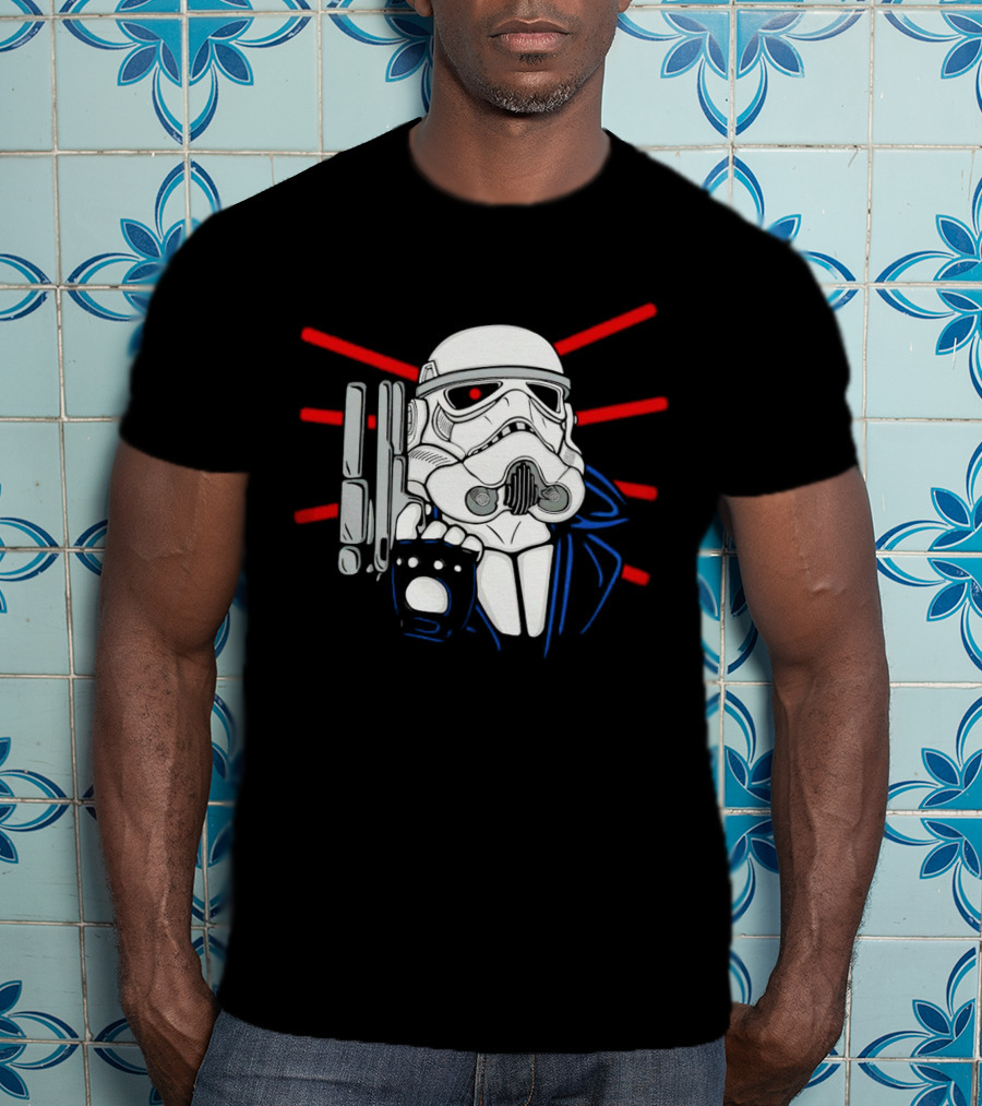 Star Wars Stormtrooper Meets The Terminator Mashup The Storminator T-Shirt