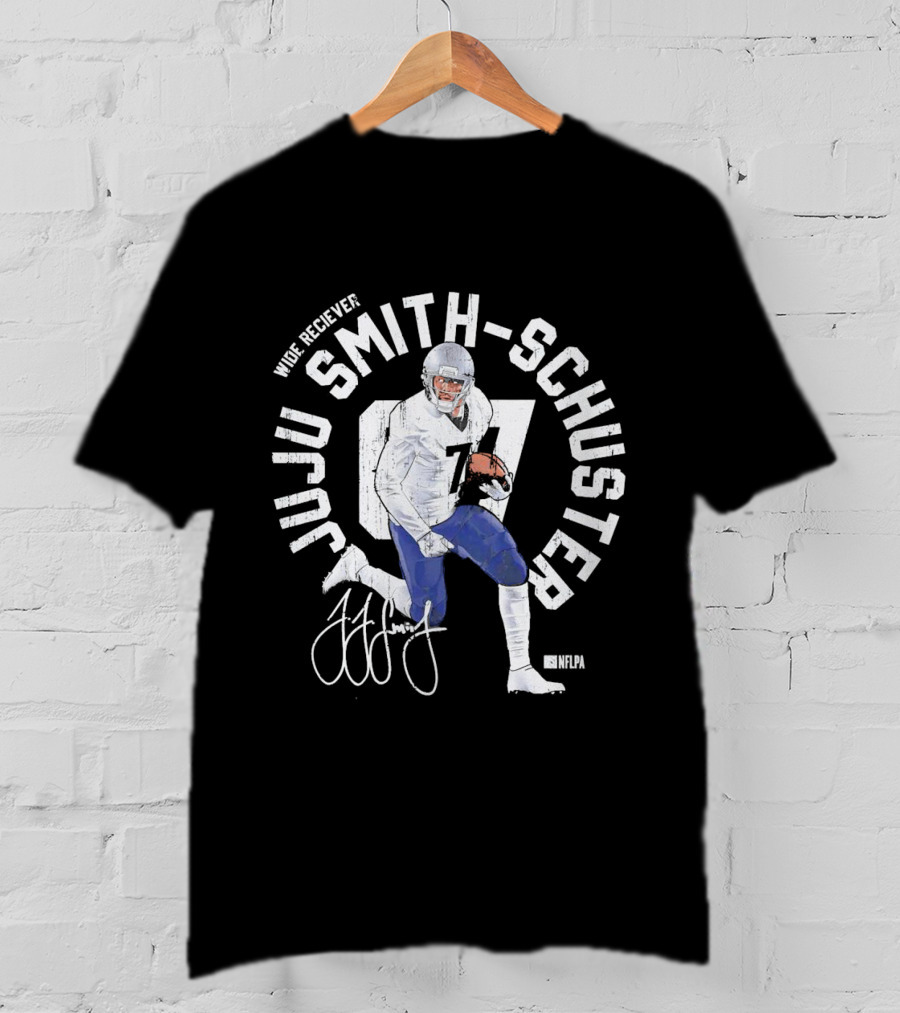 Wide Receiver Juju Smith-Schuster New England Patriots NFLPA Graphic 07 T-Shirt
