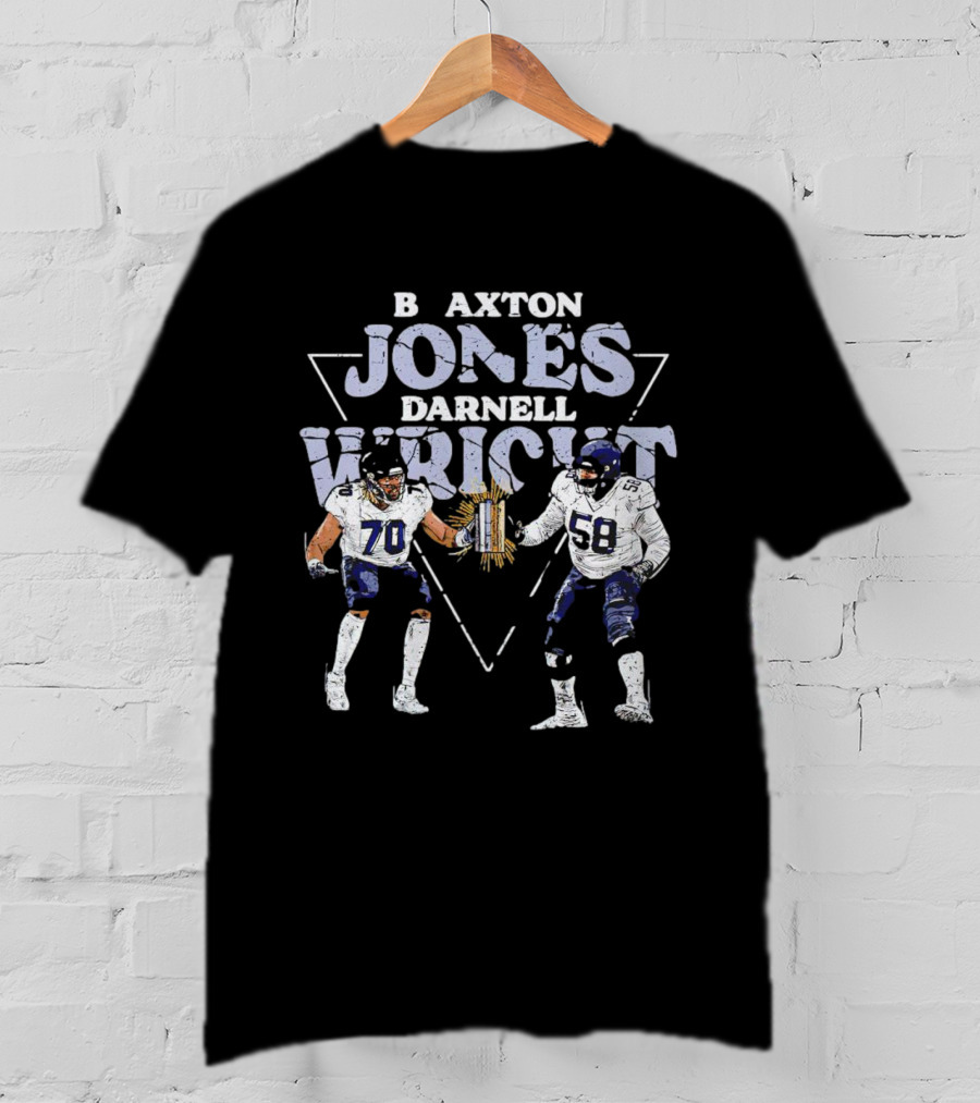 Braxton Jones Darnell Wright Chicago Bears Football Players 70 58 T-Shirt