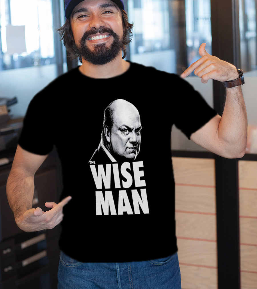 Paul Heyman The Wise Man Portrait WWE Acknowledgment T-Shirt