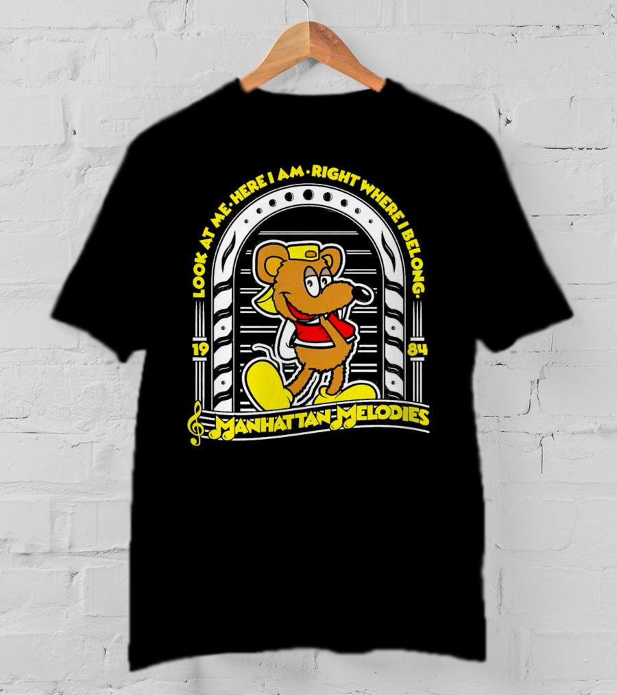 Rizzo Manhattan Melodies Look At Me Here I Am Right Where I Belong 1984 T-Shirt