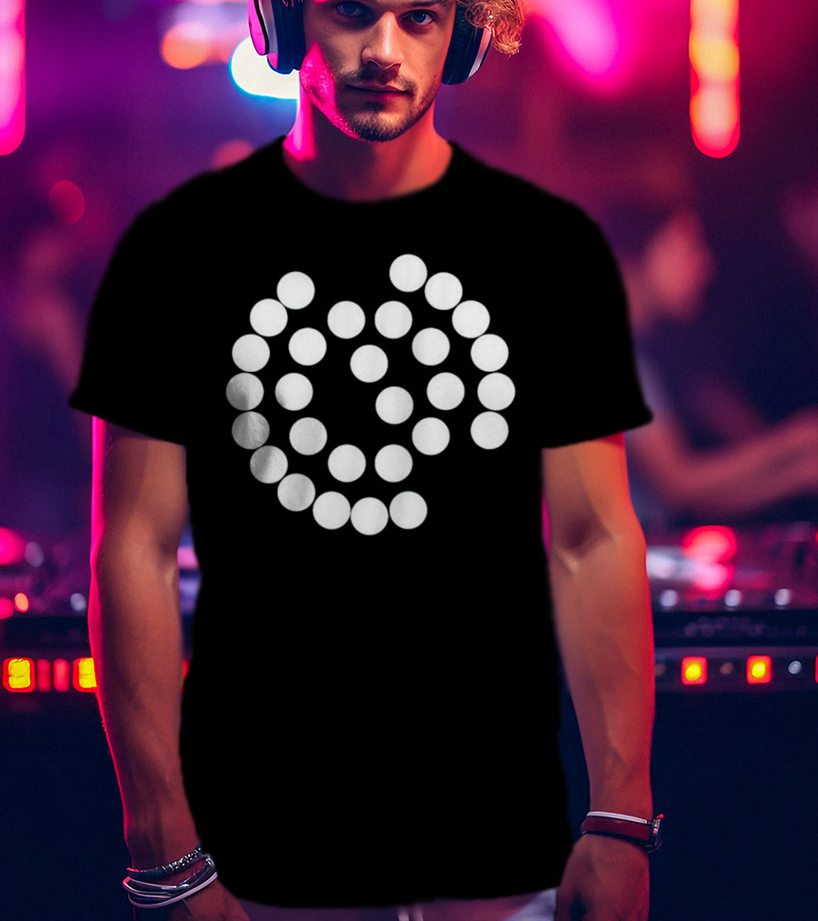 EV Fan Electric Vehicles Dotted Circle T-Shirt
