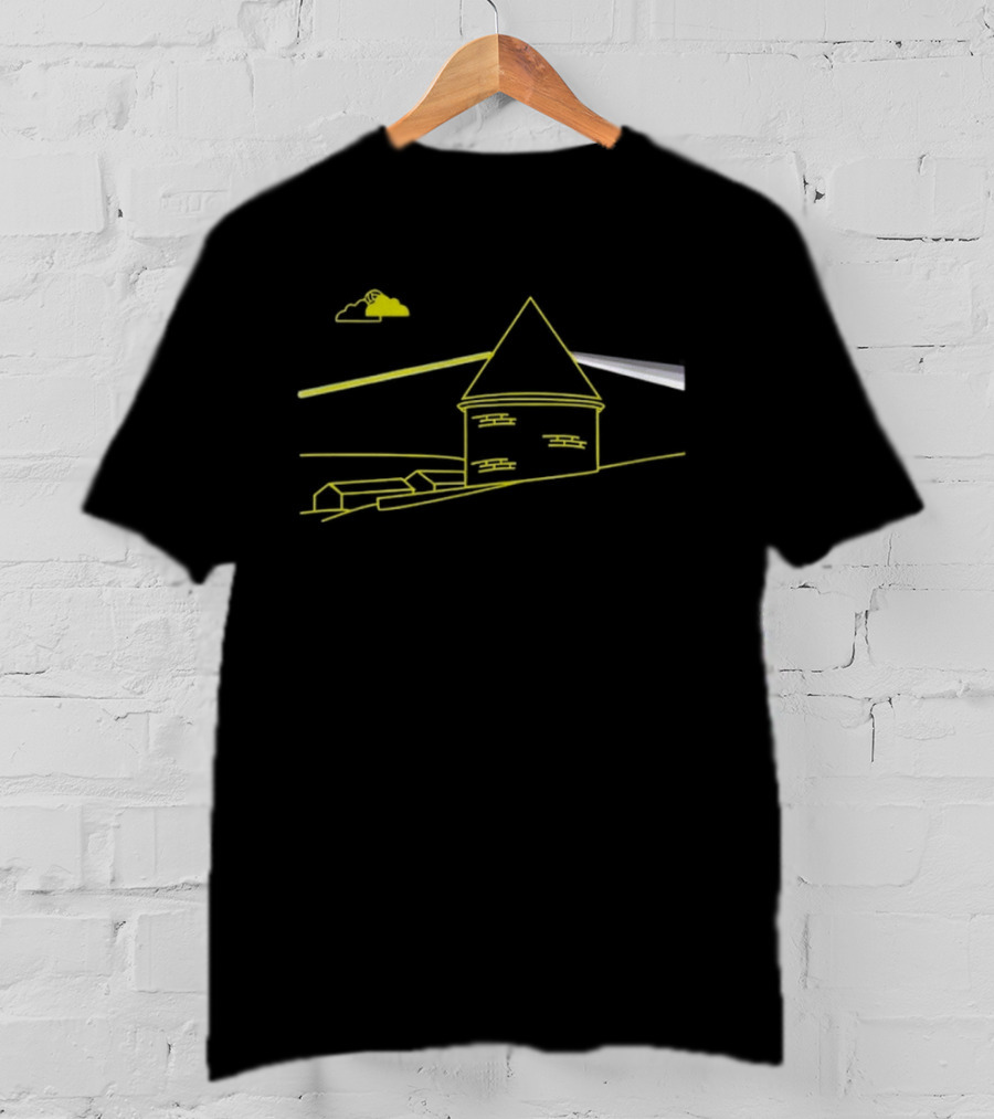 Dark Side Of The Tower Pink Iconic Prism Pyramid T-Shirt