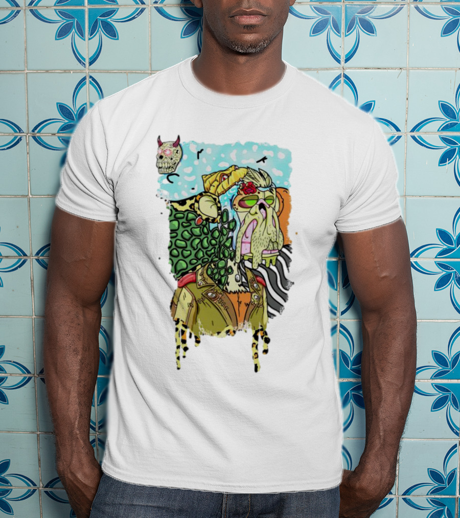 Mutant Cheetah Zombie Skull Fusion T-Shirt
