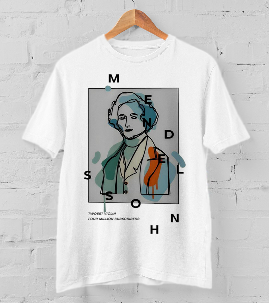 Singapore Mendelssohn Tribute Twoset Violin Four Million Subscribers T-Shirt