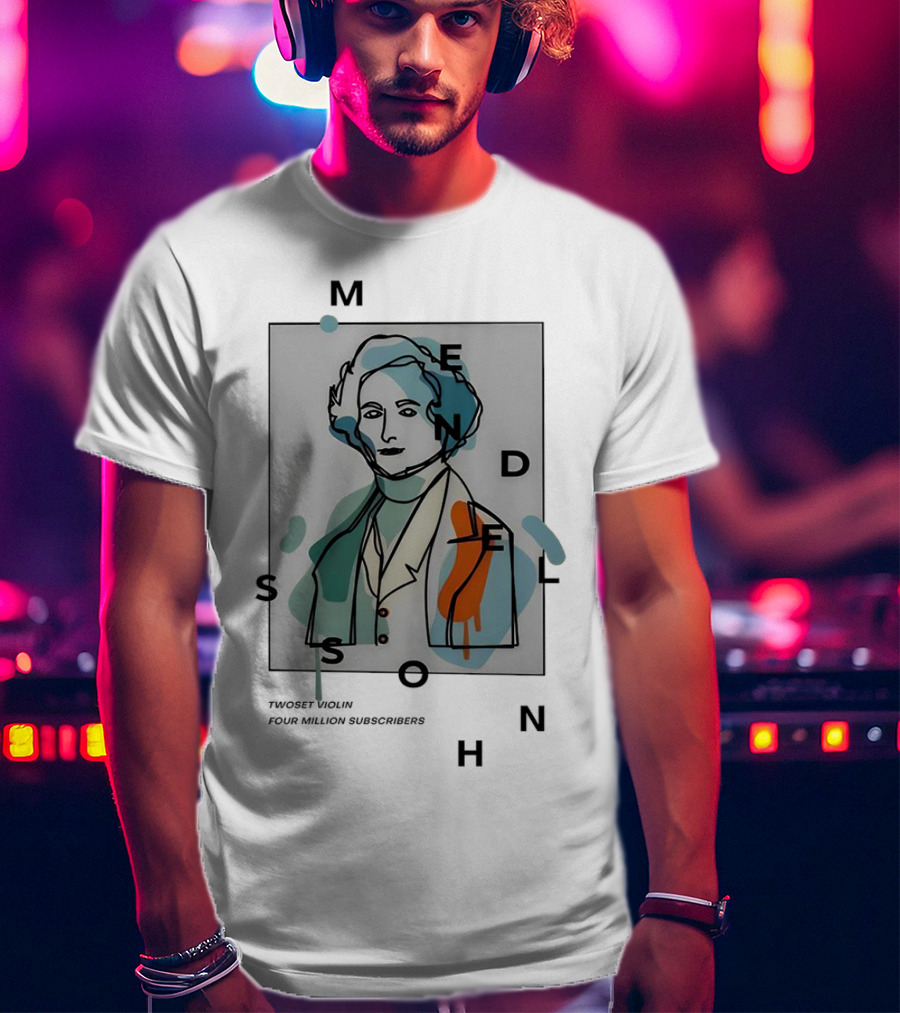Singapore Mendelssohn Tribute Twoset Violin Four Million Subscribers T-Shirt