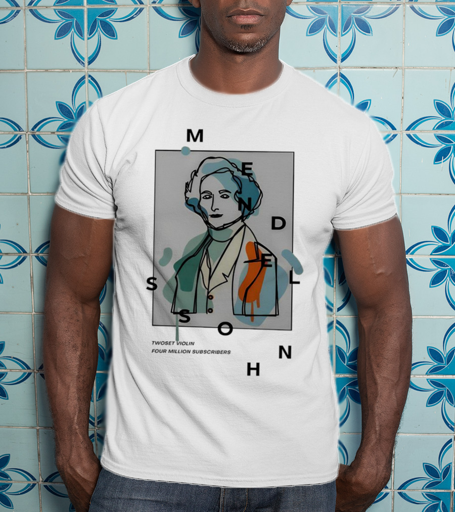 Singapore Mendelssohn Tribute Twoset Violin Four Million Subscribers T-Shirt