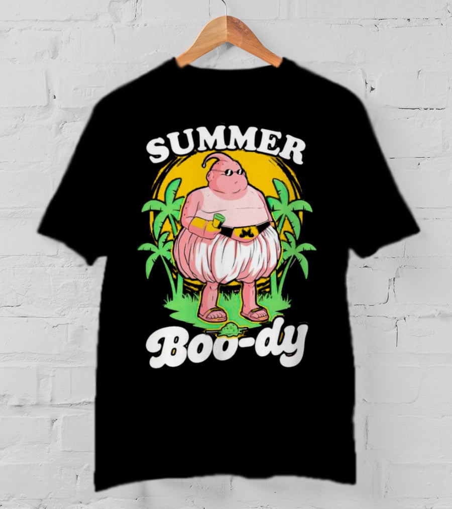 Summer Boo-dy Majin Buu Beach Vibes Palms Sun Fun T-Shirt