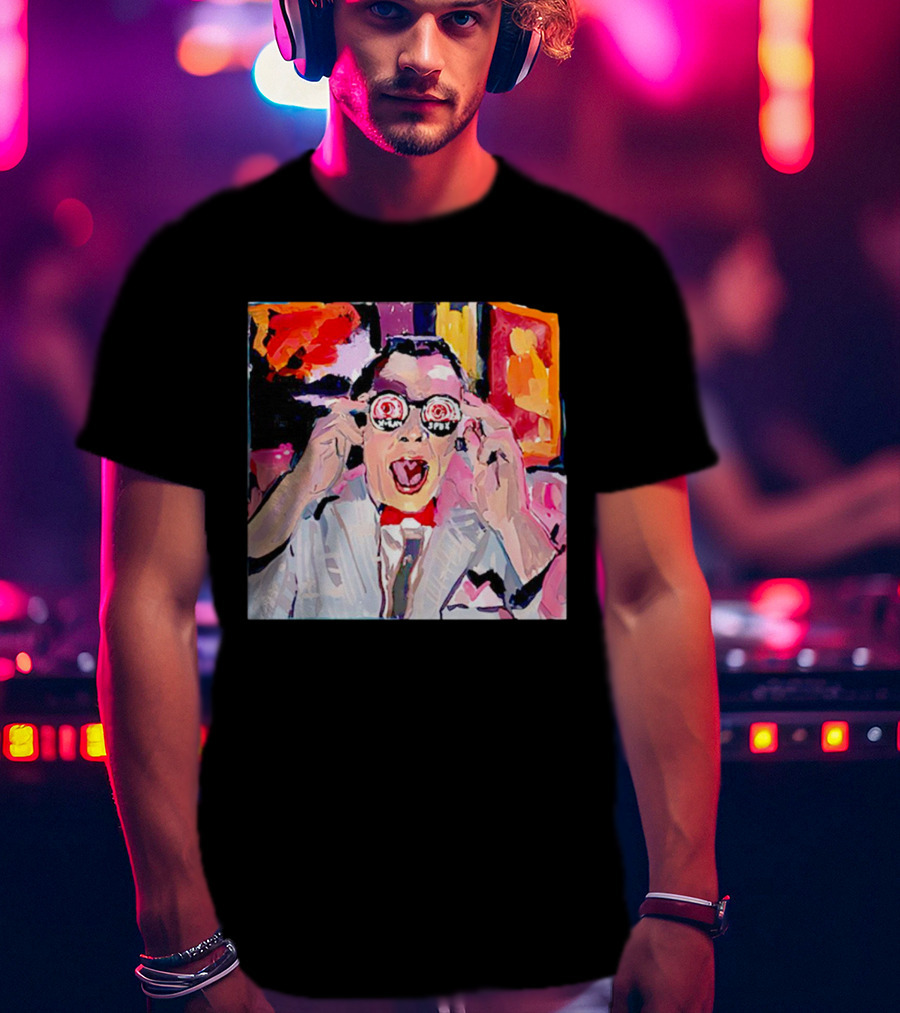 Pee Wee Herman 80s Jambi Playhouse Retro Glasses T-Shirt