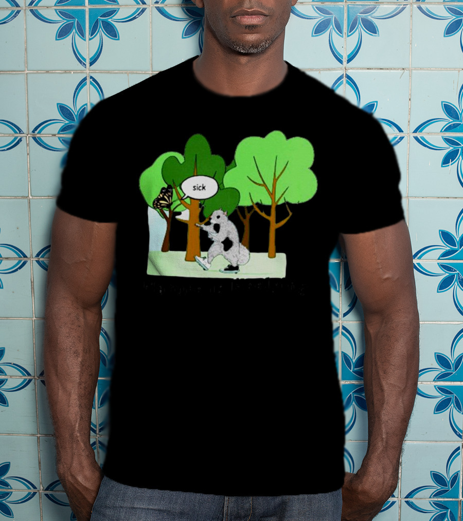 Nature Is Heelying Sick With Trees And Butterfly T-Shirt