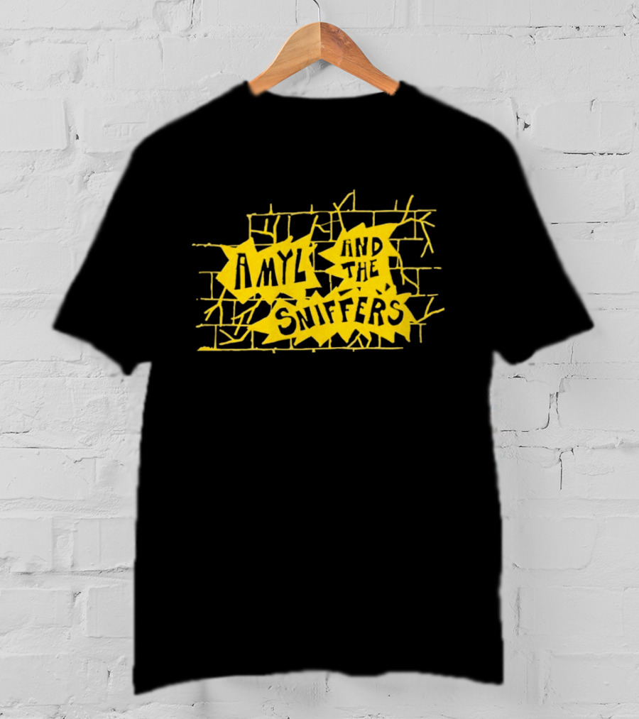 Amyl And The Sniffers Yellow Brick Wall Burst T-Shirt