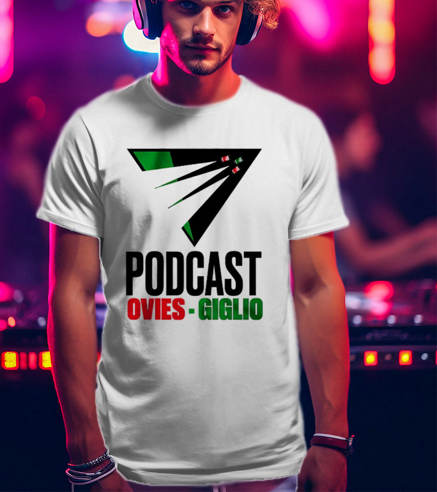 Podcasts Ovies Giglio Football Discussion With Triangular Color Stream T-Shirt