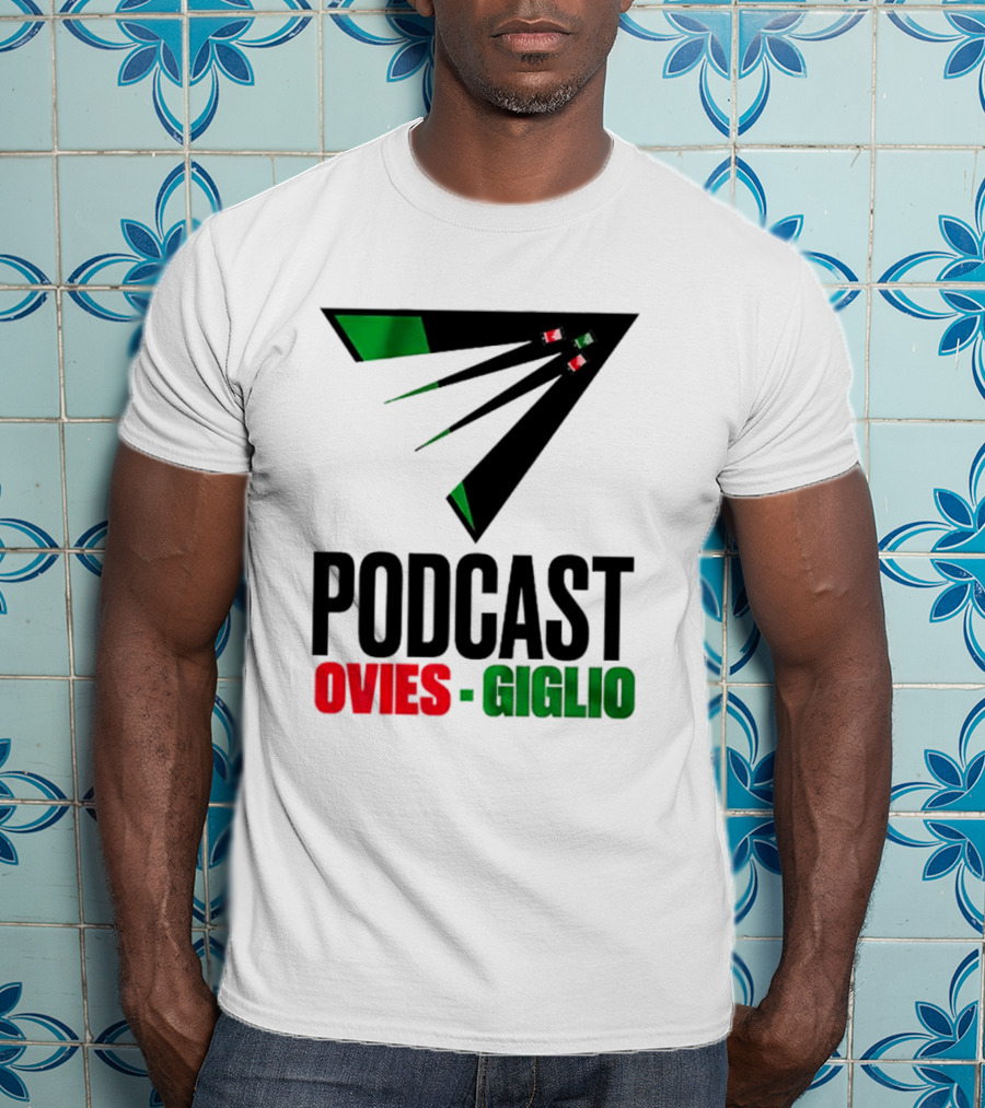 Podcasts Ovies Giglio Football Discussion With Triangular Color Stream T-Shirt