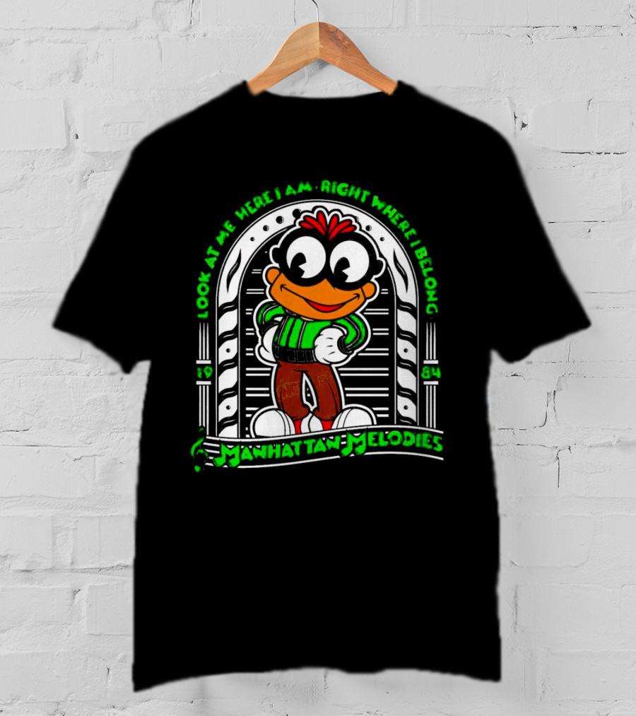 Look At Me Here I Am Right Where I Belong 1984 Manhattan Melodies Scooter T-Shirt