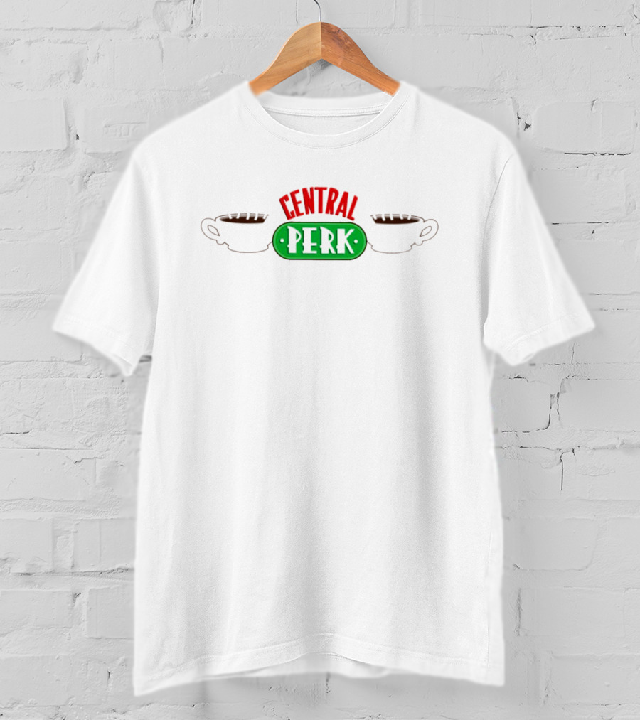 Central Perk Coffee Friends Logo Iconic Cafe Branding T-Shirt