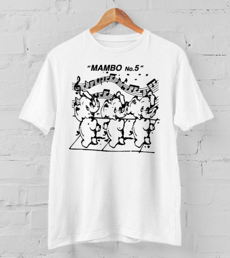 Elephant Mambo No. 5 Music Dancing Elephants T-Shirt