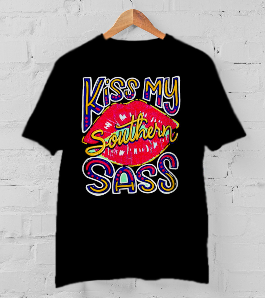 Kiss My Southern Sass Red Lips T-Shirt
