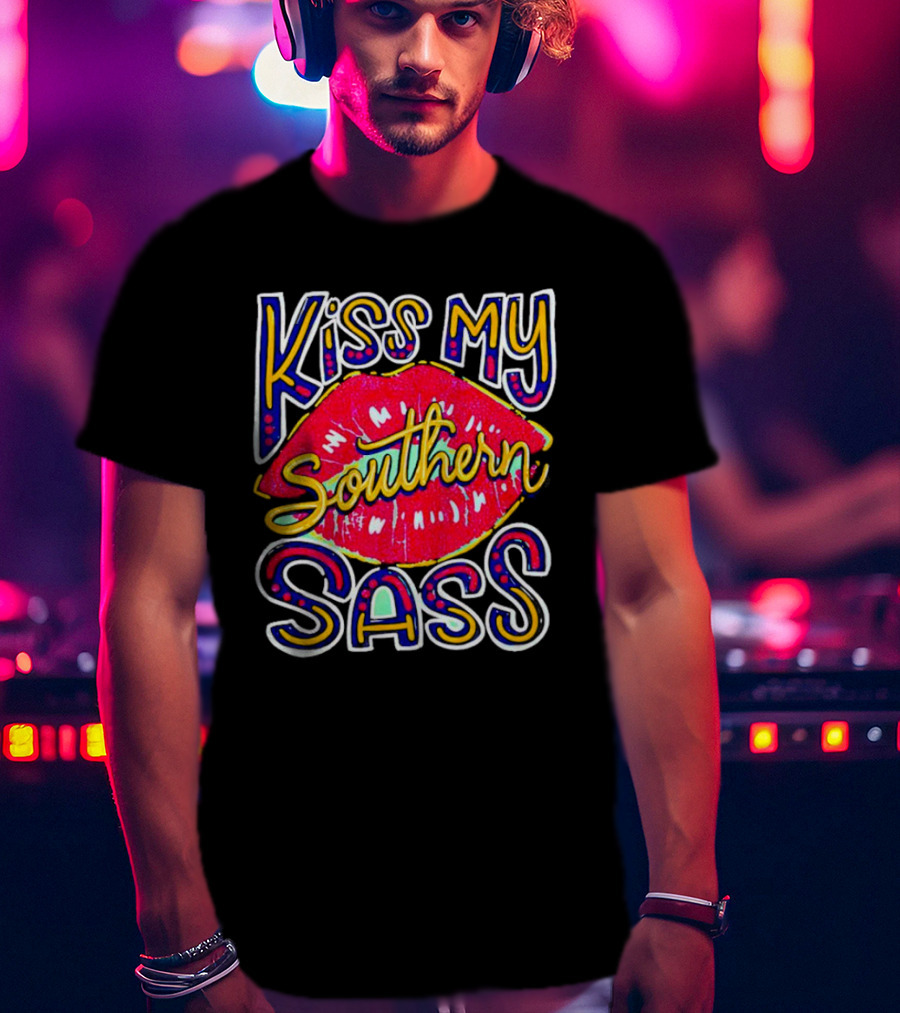 Kiss My Southern Sass Red Lips T-Shirt