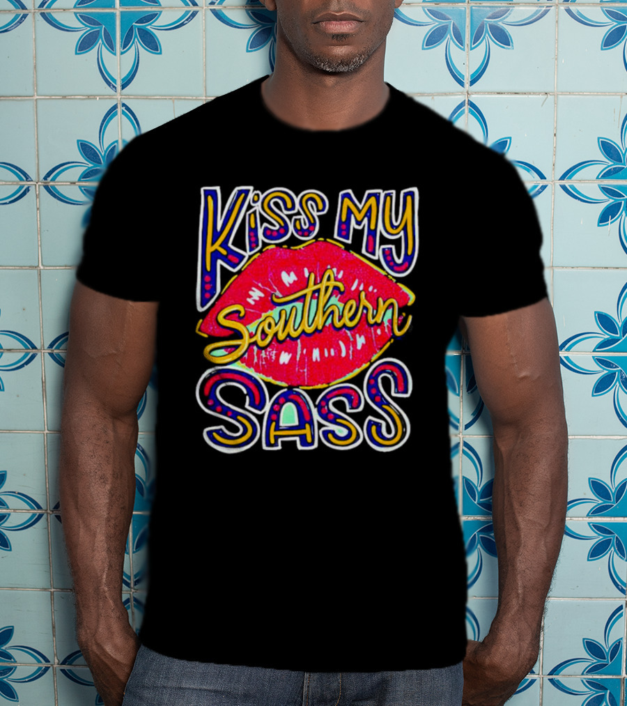 Kiss My Southern Sass Red Lips T-Shirt