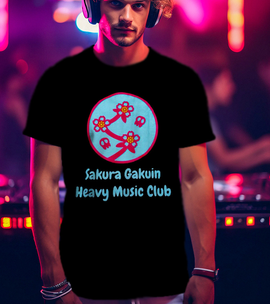 Sakura Gakuin Heavy Music Club Cherry Blossom Skulls T-Shirt
