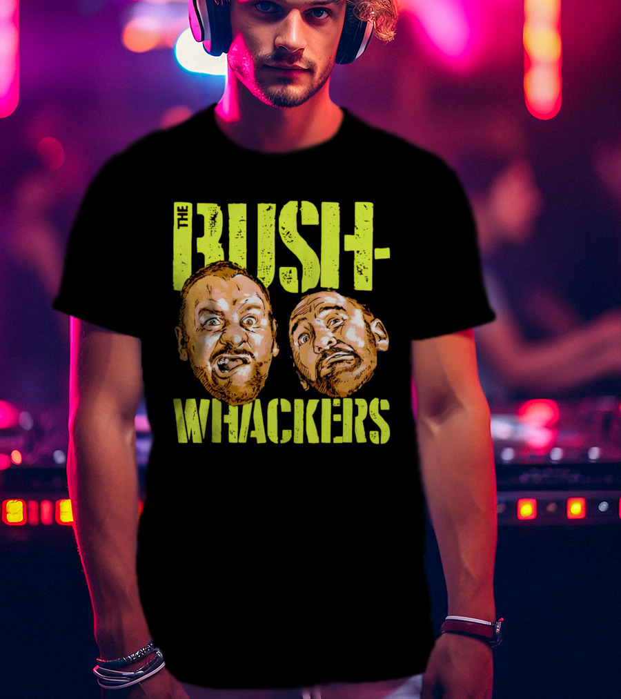 The Bushwhackers Wrestling Legends Bold Retro Faces T-Shirt