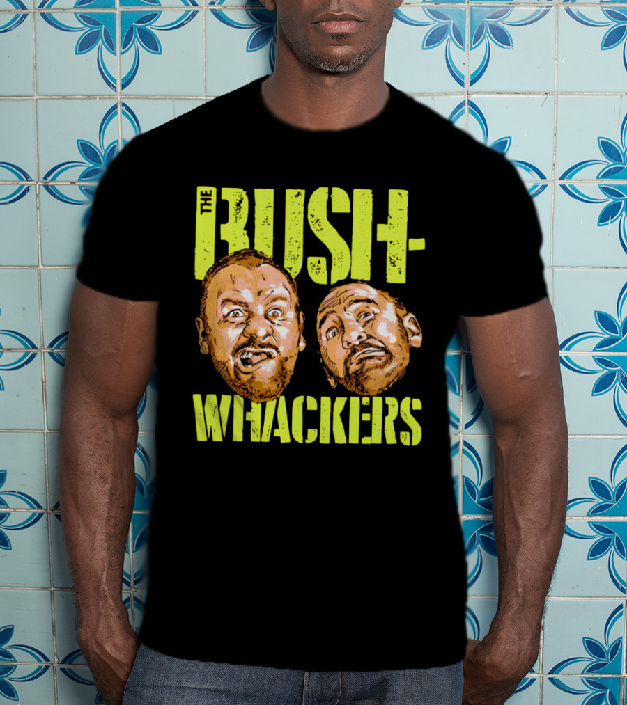 The Bushwhackers Wrestling Legends Bold Retro Faces T-Shirt