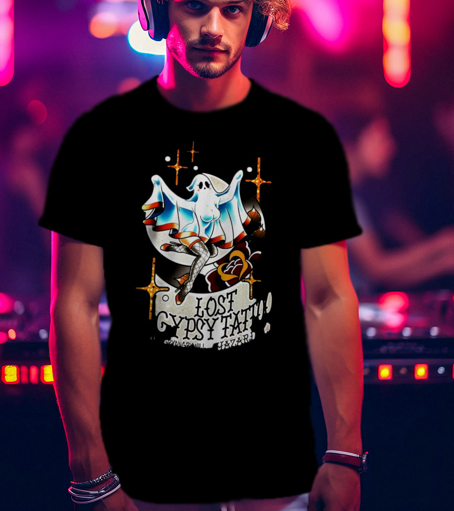 Lost Gypsy Tattoo Hazard Ghost T-Shirt