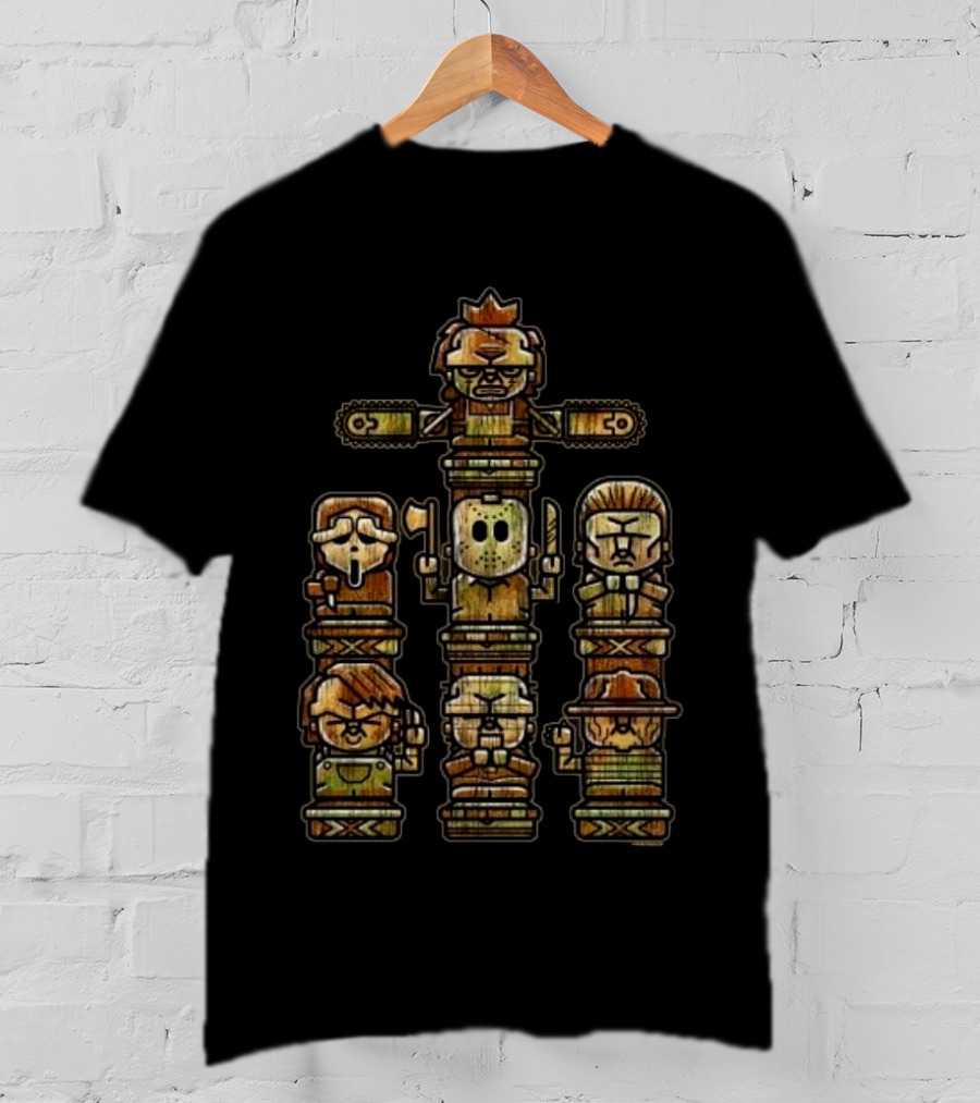 Horror Gods Totem Icons T-Shirt