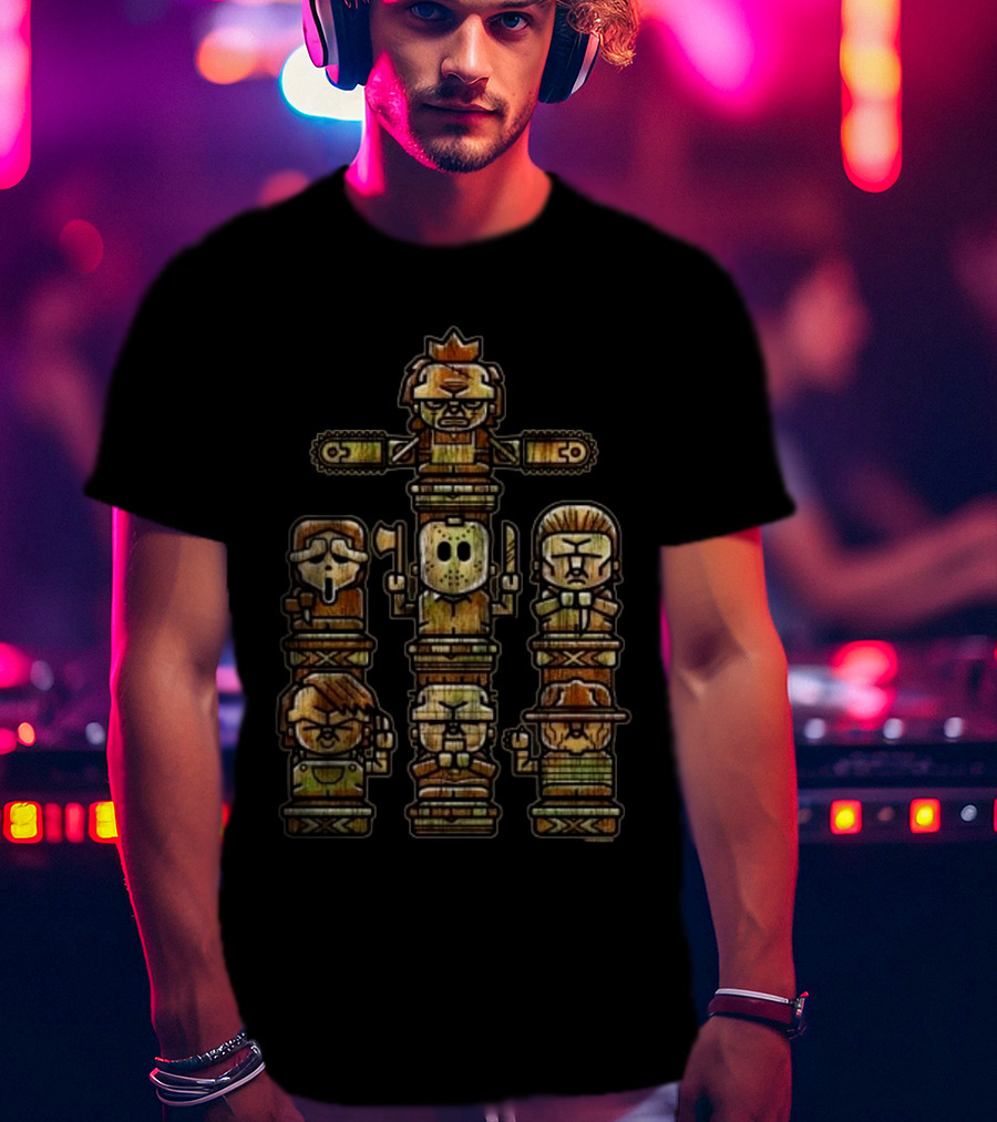 Horror Gods Totem Icons T-Shirt