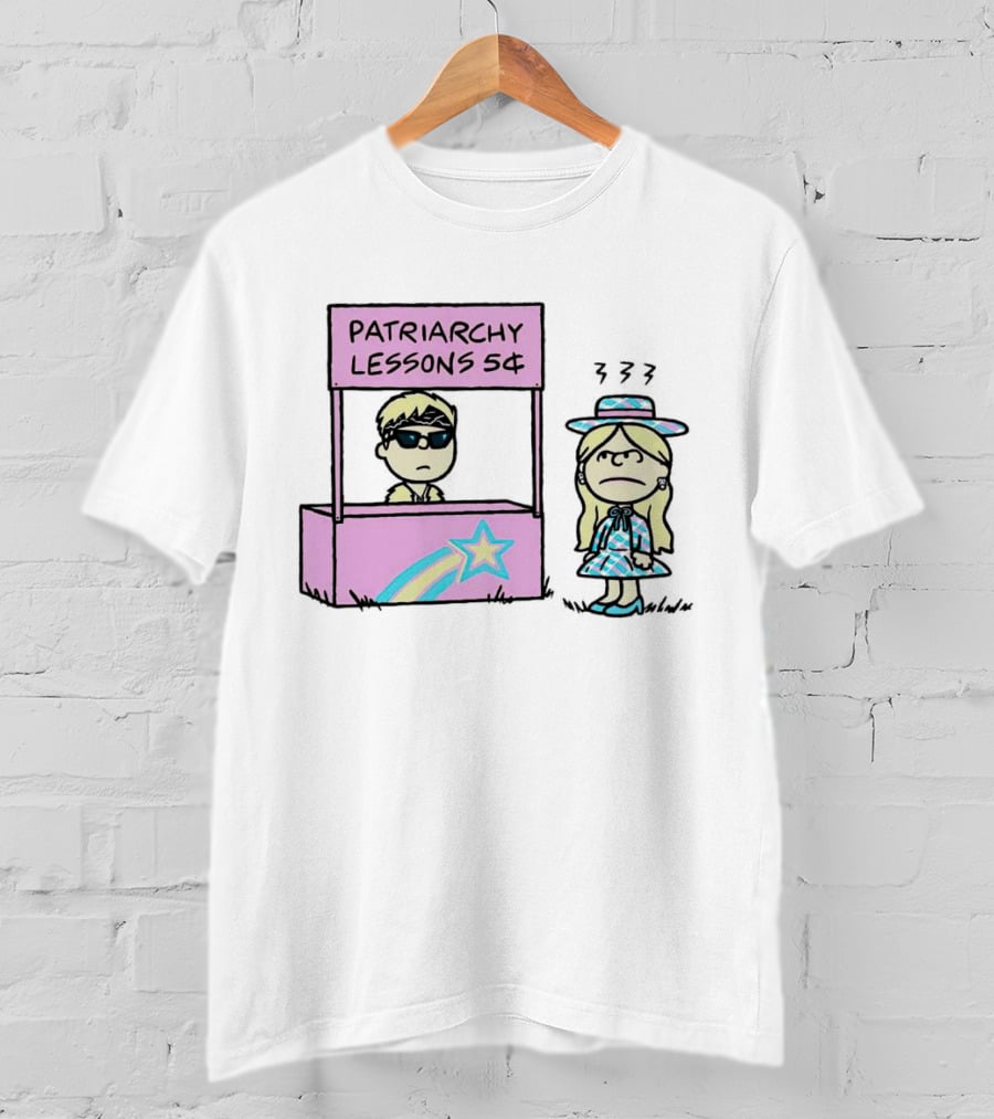 Patriarchy Lessons 5¢ Barbie Peanuts T-Shirt