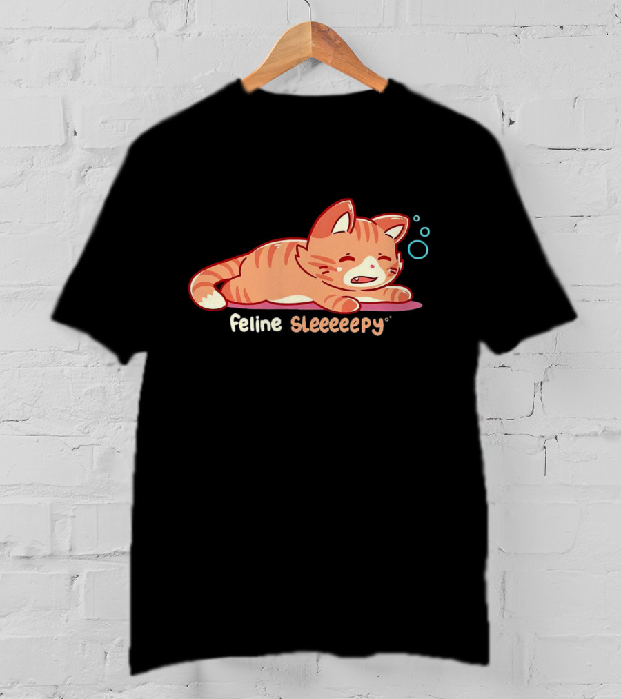 Feline Sleeeeepy Cat T-Shirt