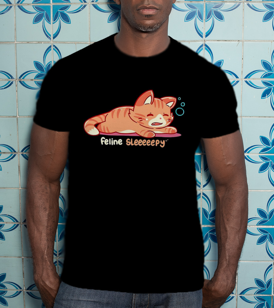 Feline Sleeeeepy Cat T-Shirt