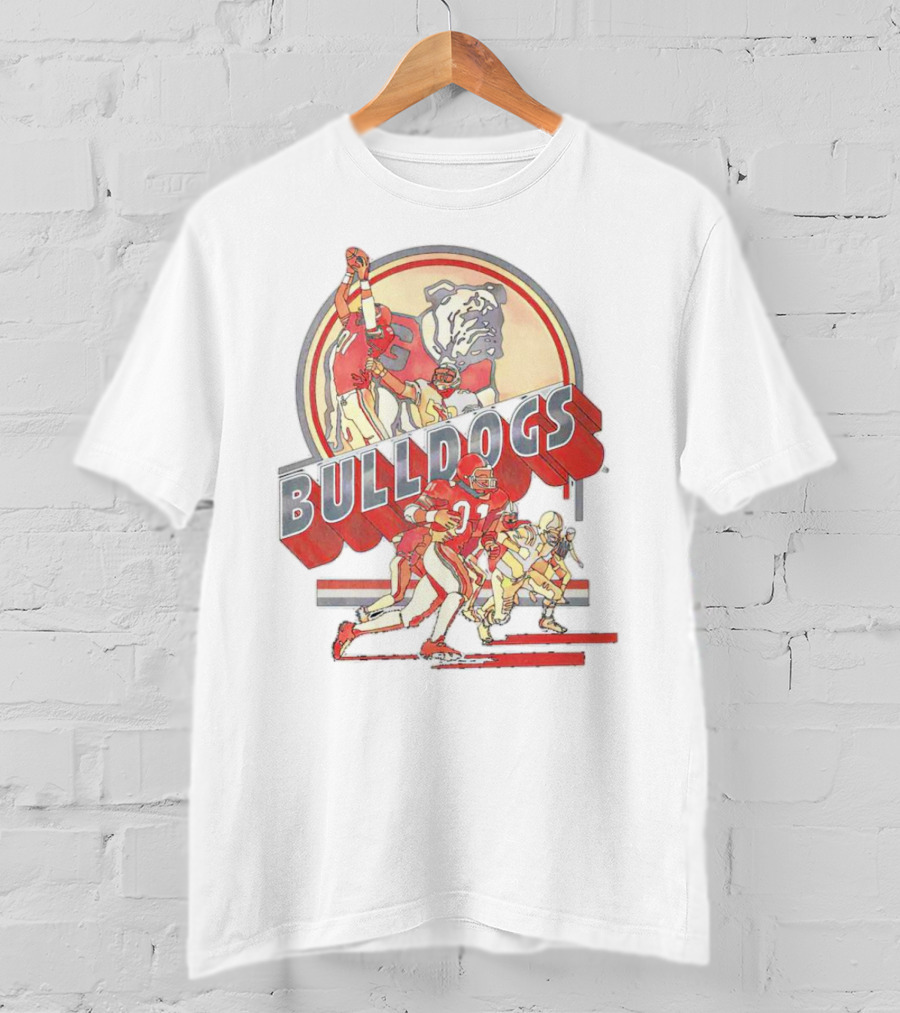 Georgia Bulldogs UGA Throwback Player Bulldogs Football T-Shirt